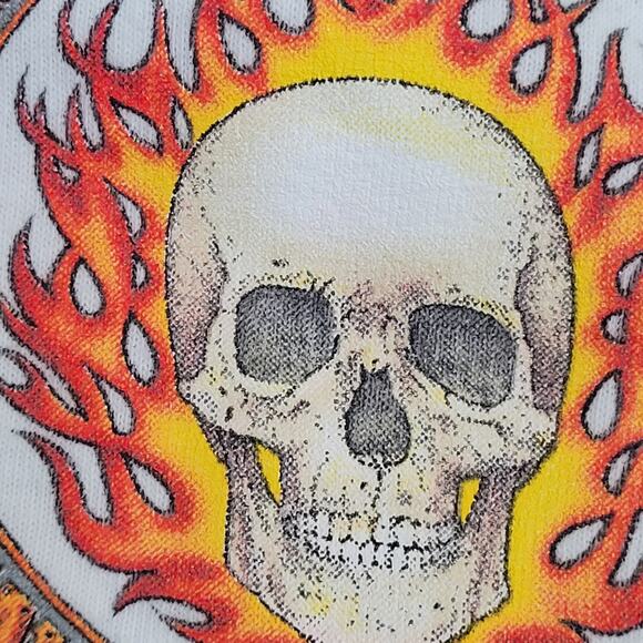 Vintage 2001 Iron Horse Rally Shirt Medium 20x26 Skull Biker - Picture 2 of 14